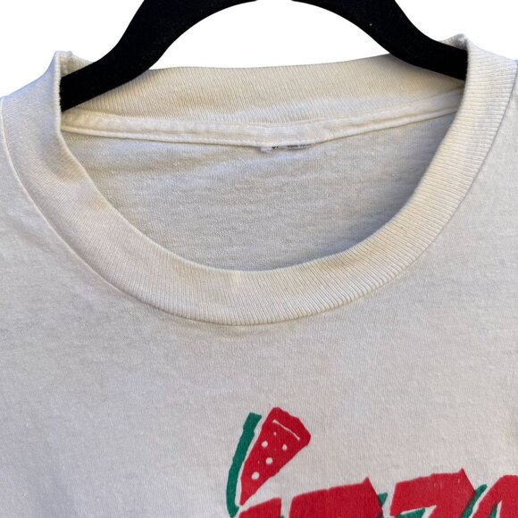 Pizza Man Vintage 80s Graphic Tee Retro The Eighties Are Over Humor Movie Shirt - Picture 2 of 11